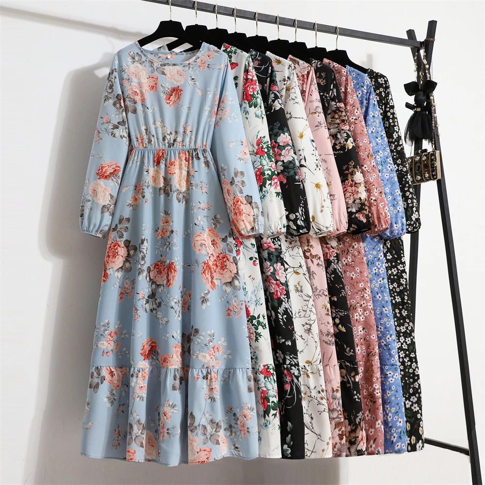 Women's boho maxi dress for summer beach vacation